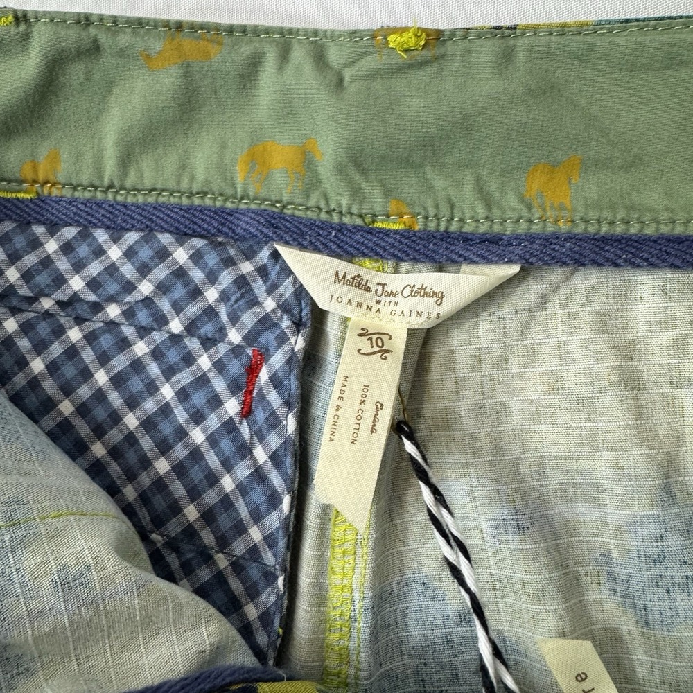Matilda Jane Boys Shorts Size 10 Farm Print Joanna Gaines Cotton NWT Barn Animal - Picture 4 of 10
